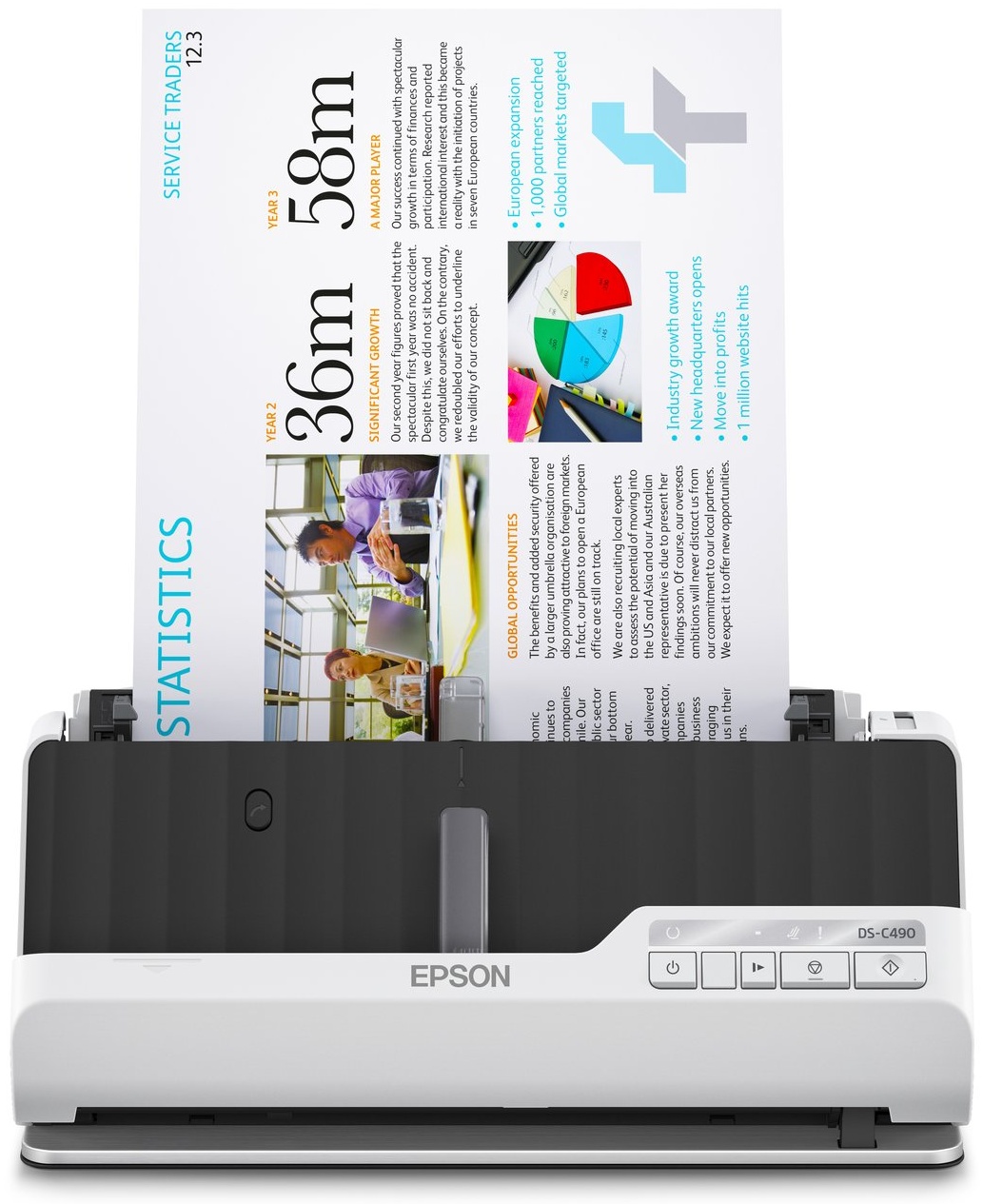 Epson DS-C490 Dokumentenscanner | A4 | Duplex | USB