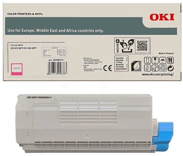Original OKI 45396214 Toner Magenta