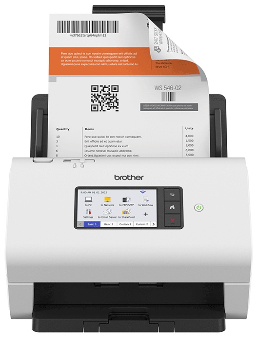 Brother ADS-4900W Dokumentenscanner | A4 | 60 S./Min | Duplex | ADF 100 Blatt | USB, LAN, WLAN