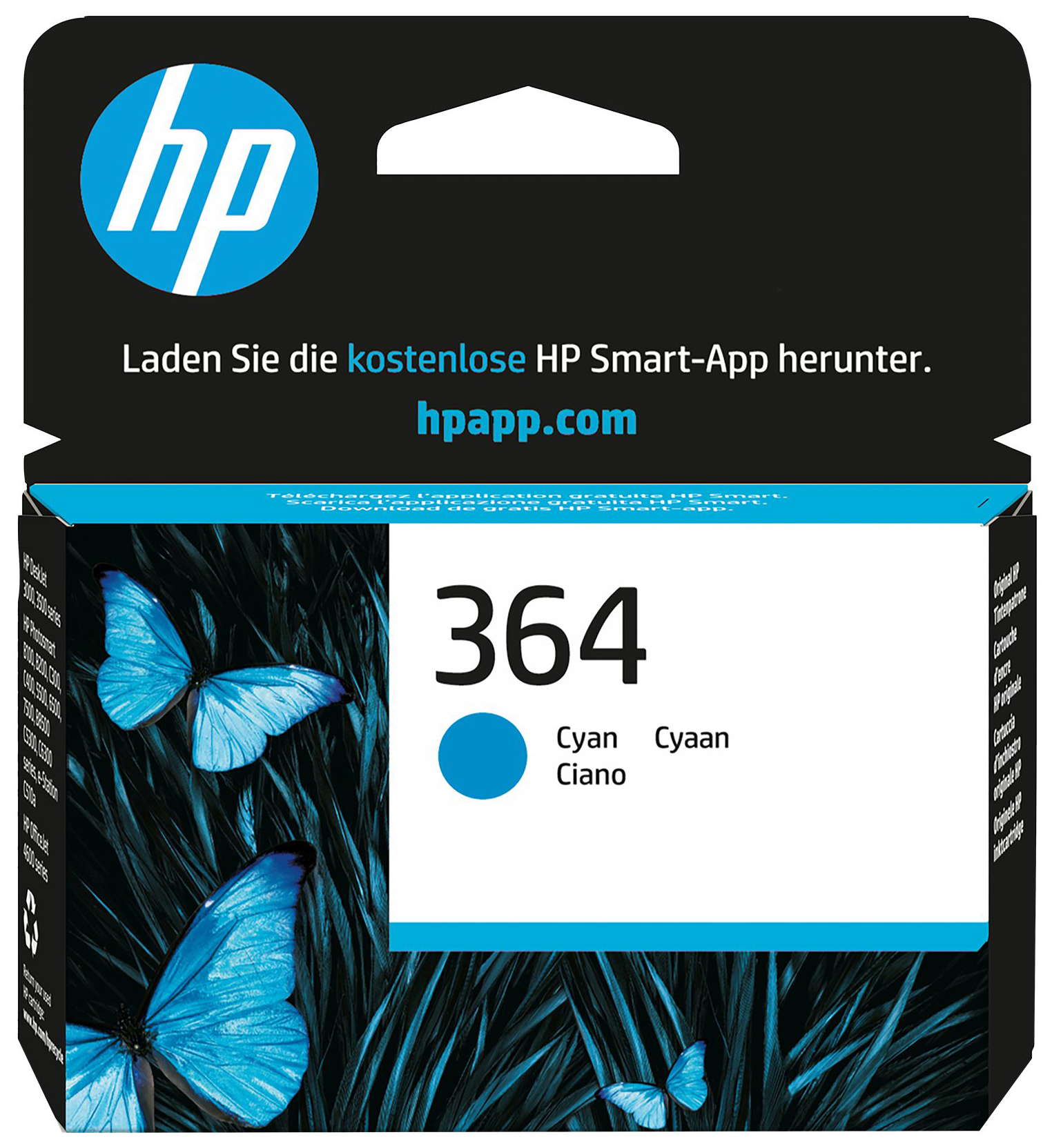 Original HP 364 | CB318EE Tinte Cyan ( 2025 )