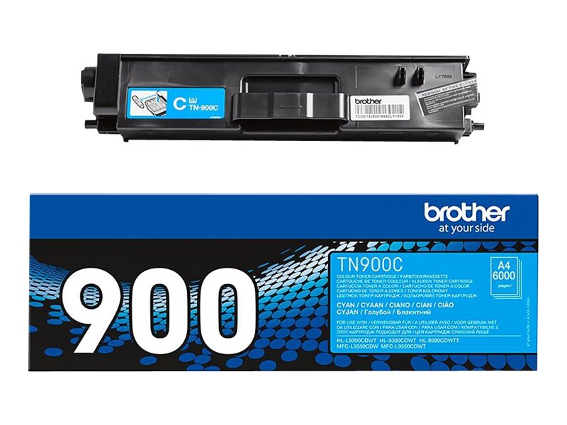 Original Brother TN900C Toner Cyan ( B-Verpackung )