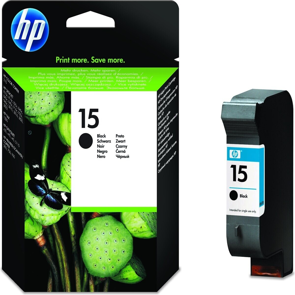 Original HP 15 | C6615DE Tinte Schwarz