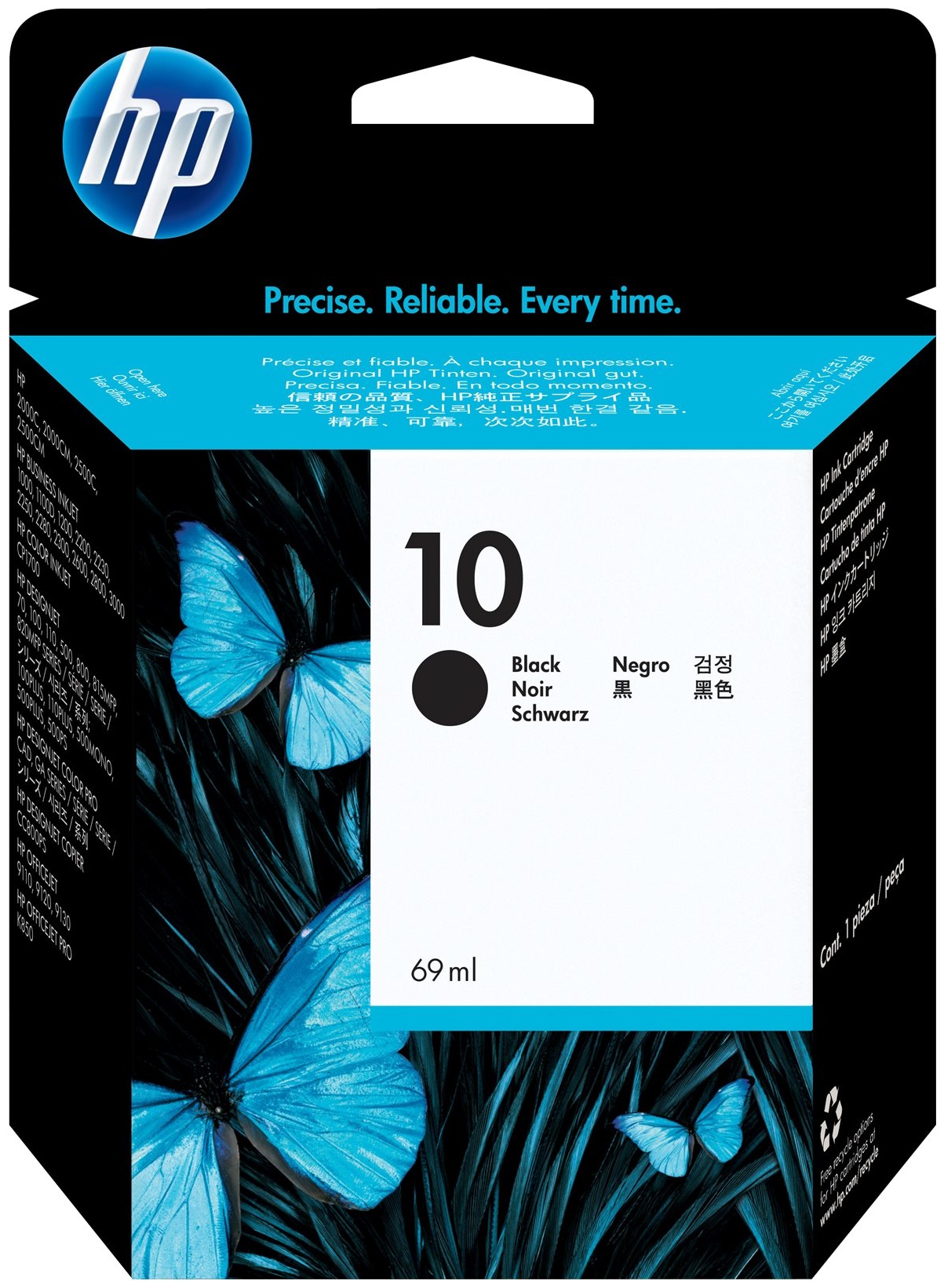 Original HP 10 | C4844A Tinte Schwarz ( 2022 )