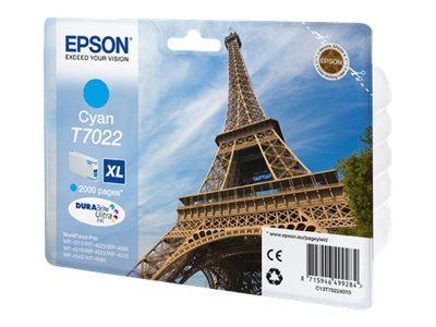 Original Epson T7022XL | C13T70224010 Tinte Cyan XL ( 2022 )
