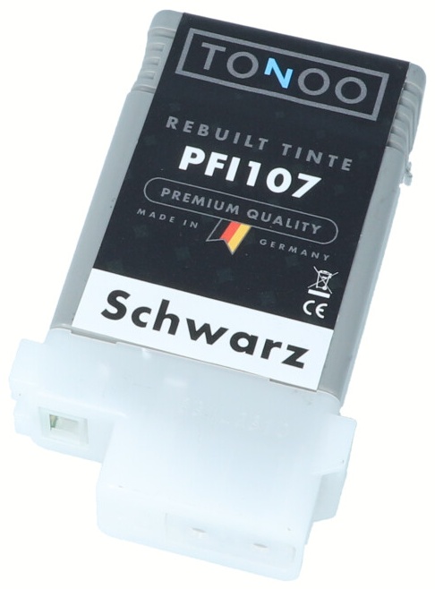 Tonoo® Tinte ersetzt Canon 6705B001 | PFI107BK Schwarz