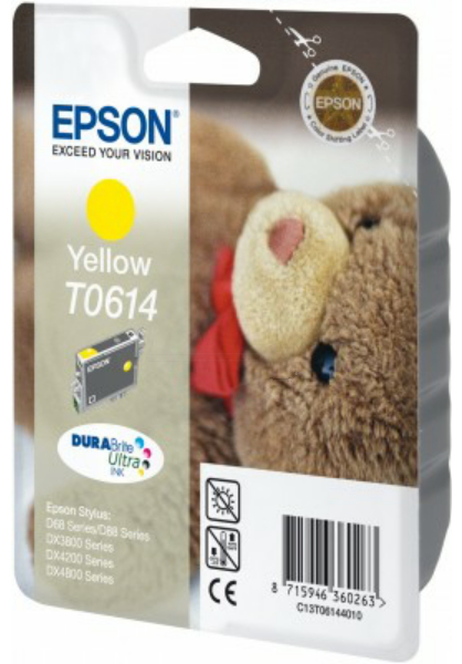 Original Epson T0614 | C13T06144010 Tintenpatrone Gelb ( 2022 )