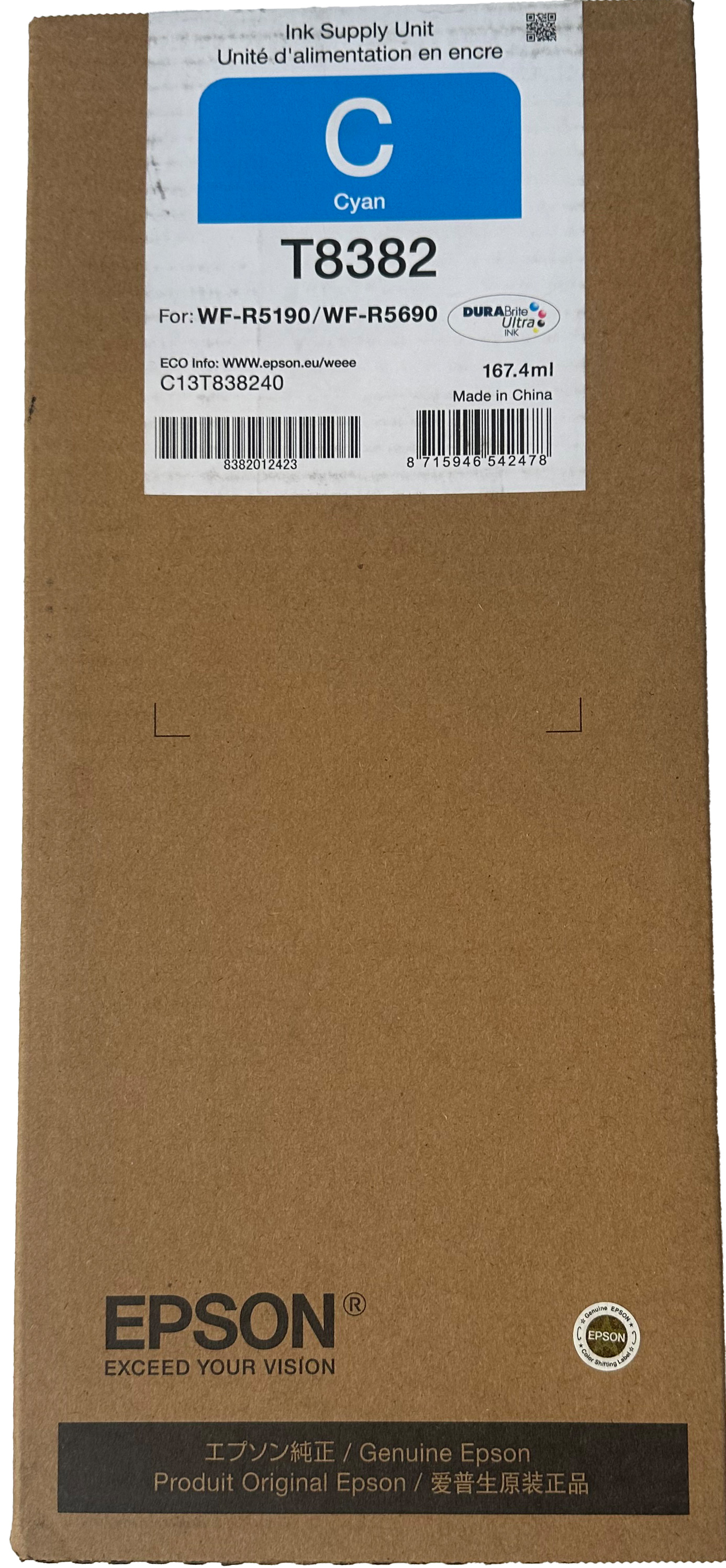 Original Epson T8382 | C13T838240 Tinte Cyan ( 2025 )