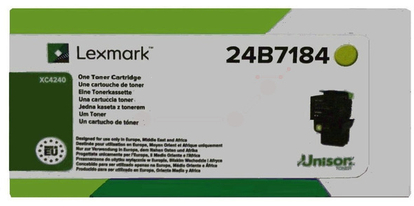 Original Lexmark 24B7184 Toner Gelb