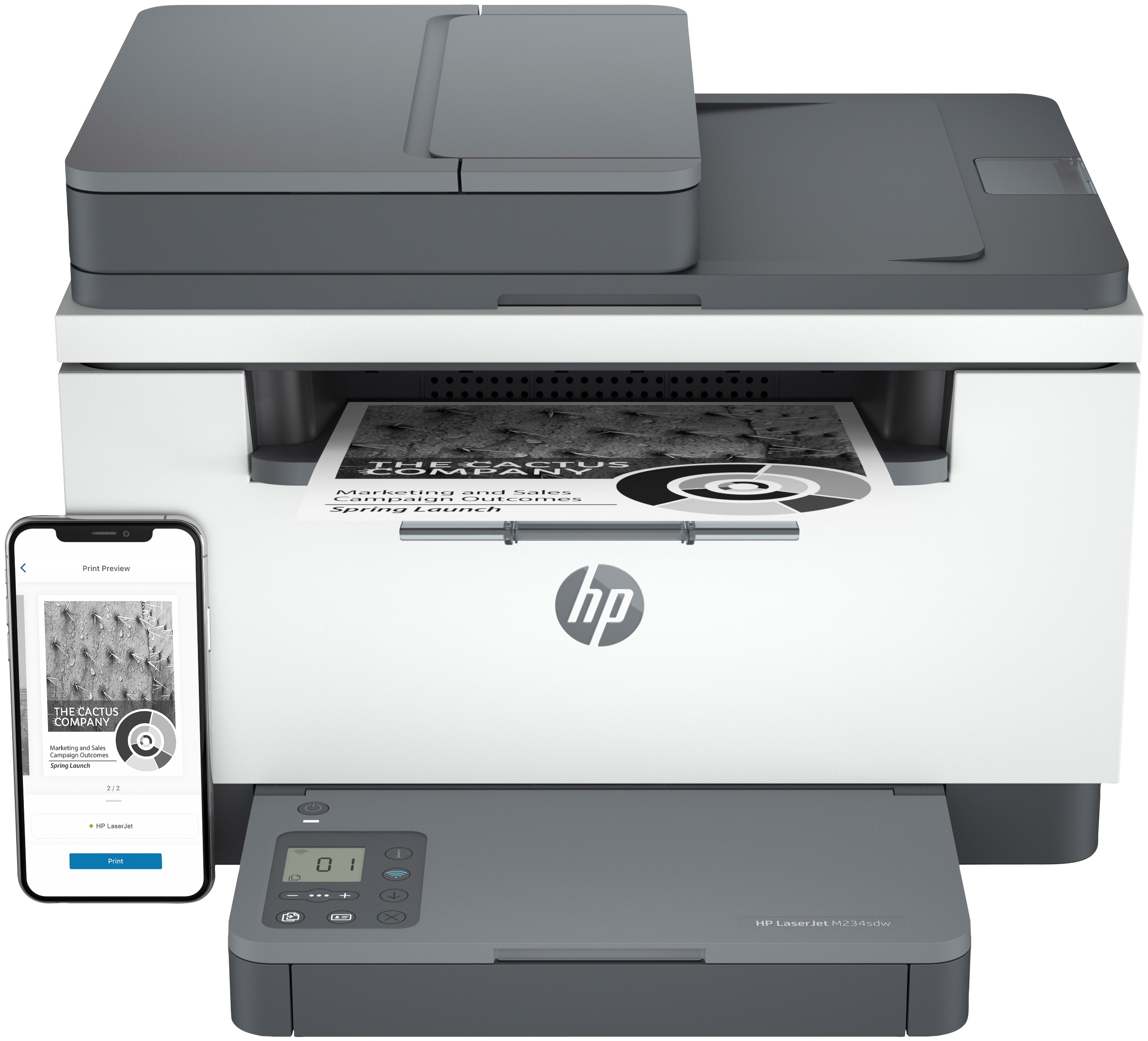 HP LaserJet M234sdw S/W Laser Drucker | A4 | 29 S./Min | Duplex | WLAN