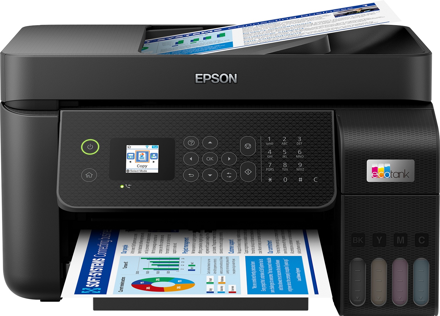 Epson EcoTank ET-4800 Farb Tinten Multifunktionsdrucker | A4 | 33 S./Min | WLAN
