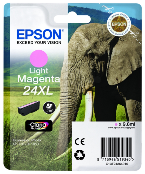 Original Epson 24XL | C13T24364012 Tinte hell Magenta XL