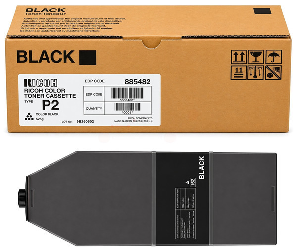 Original Ricoh Type P2BK | 888235 Toner Schwarz