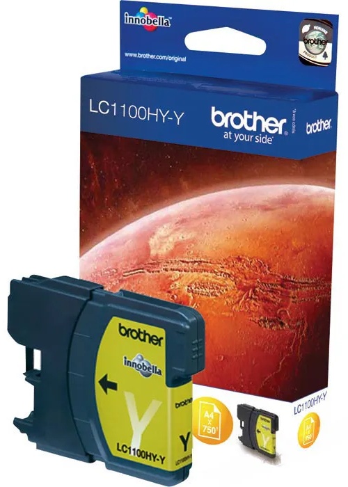 Original Brother LC1100HYY Tinte Gelb XL