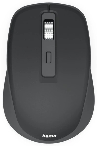 Hama WM-450 Maus | Funk + Bluetooth | 2× AAA-Batterie | 7 Tasten | 1600 dpi | Rechtshänder | Schwarz