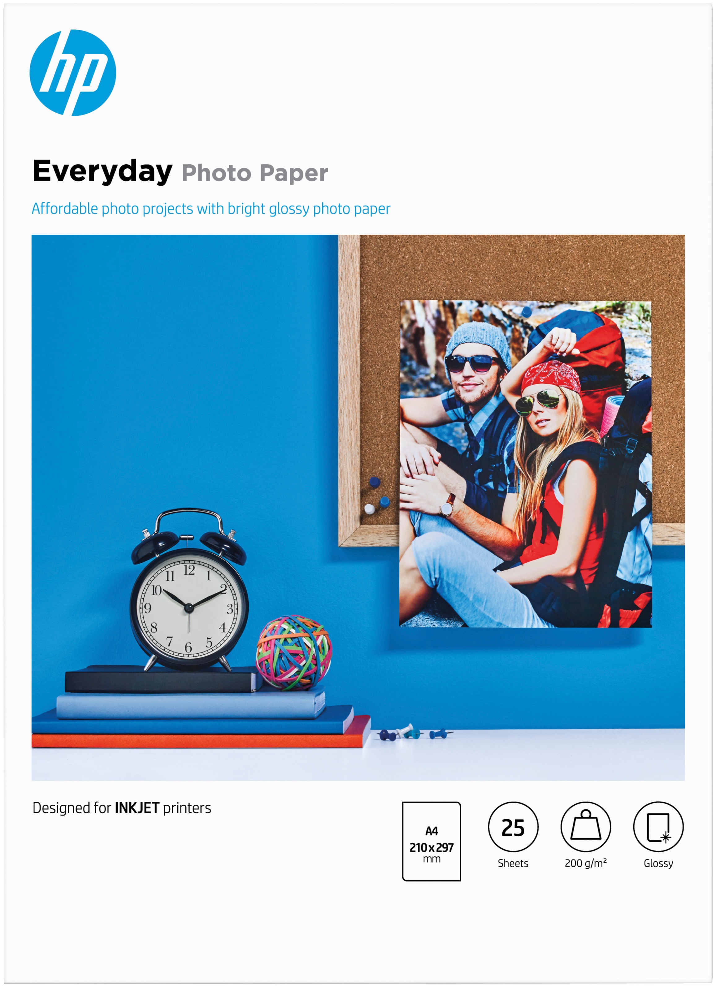 HP Fotopapier Q5451A Glänzend | A4 | 200 g/m² | 25 Blatt