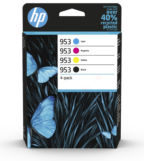 Original HP 953 | 6ZC69AE Tinte BK/C/M/Y Spar Set