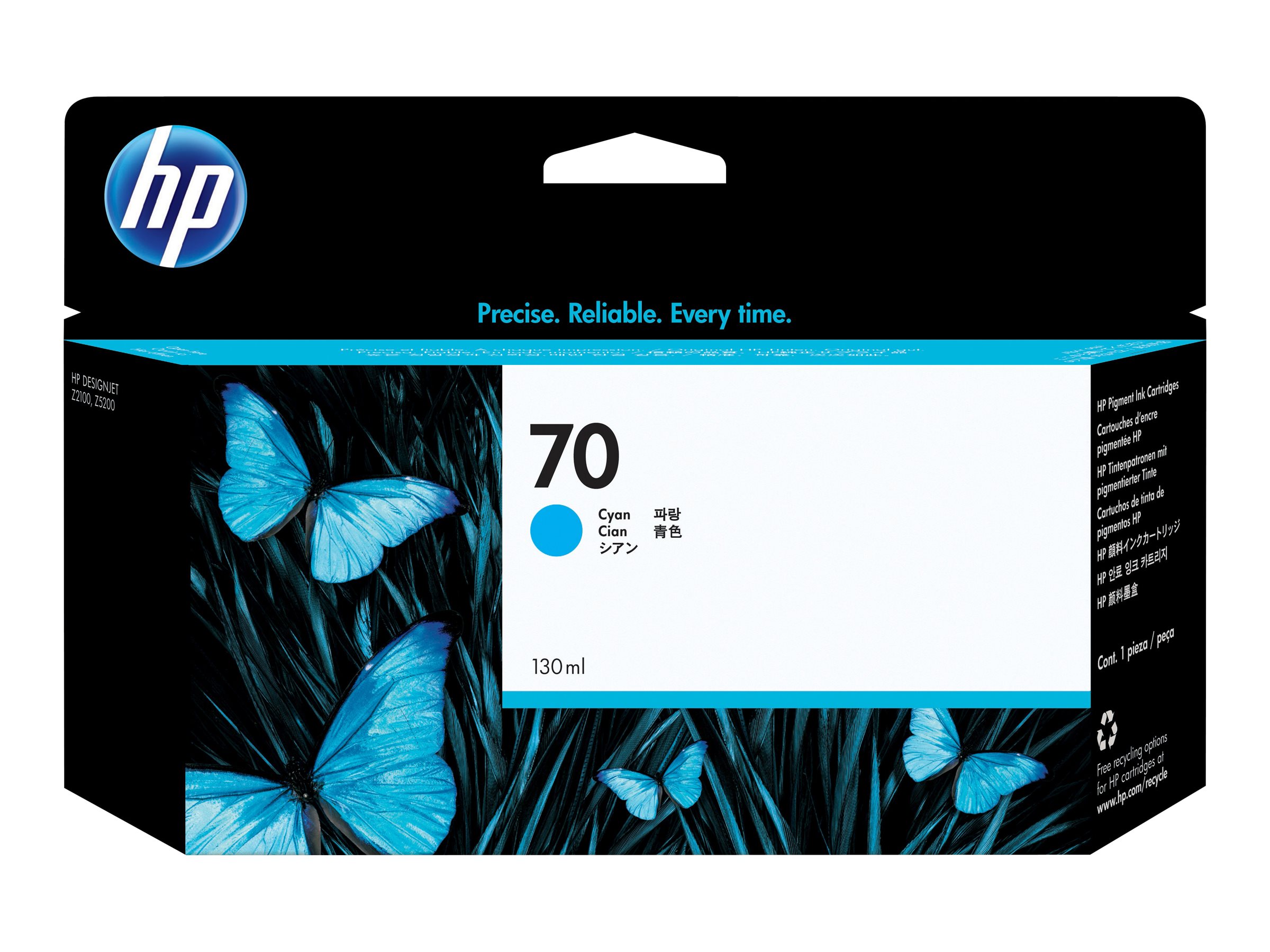 Original HP 70 | C9452A Tinte Cyan ( 2022 )