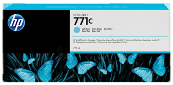 Original HP 771C | B6Y12A Tinte hell Cyan