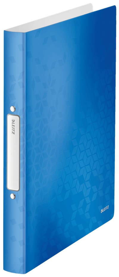 Leitz Ringbuch WOW | DIN A4 | 2 Ringe | 3,2 cm | Blau-metallic