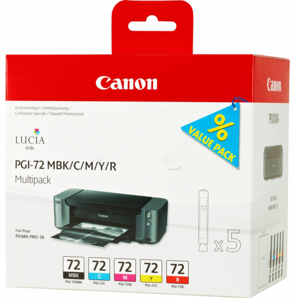 Original Canon 6402B009 | PGI72 Tinte MBK/C/M/Y/R Spar Set