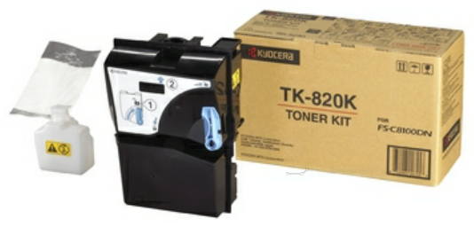 Original Kyocera TK820K / 1T02HP0EU0 Toner Schwarz