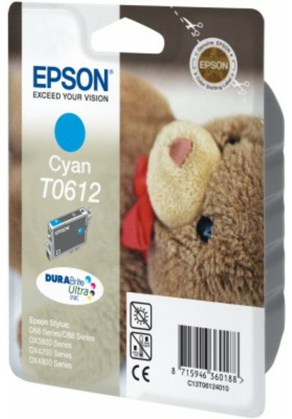 Original Epson T0612 | C13T06124010 Tintenpatrone Cyan ( 2022 )