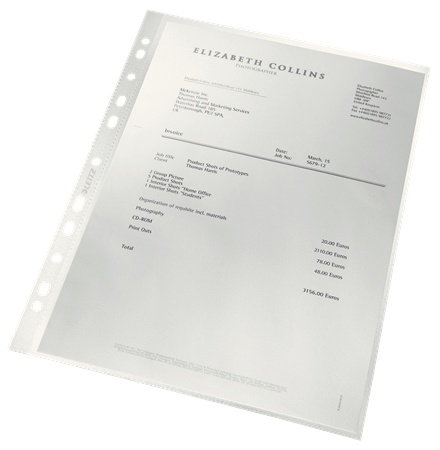 Leitz Prospekthülle recycle 4791 | DIN A4 | genarbt | 0,10 mm | 100er-Pack