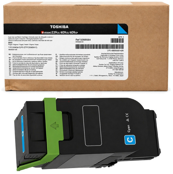 Original Toshiba T-FC339E-C | 6B000001426 Toner Cyan