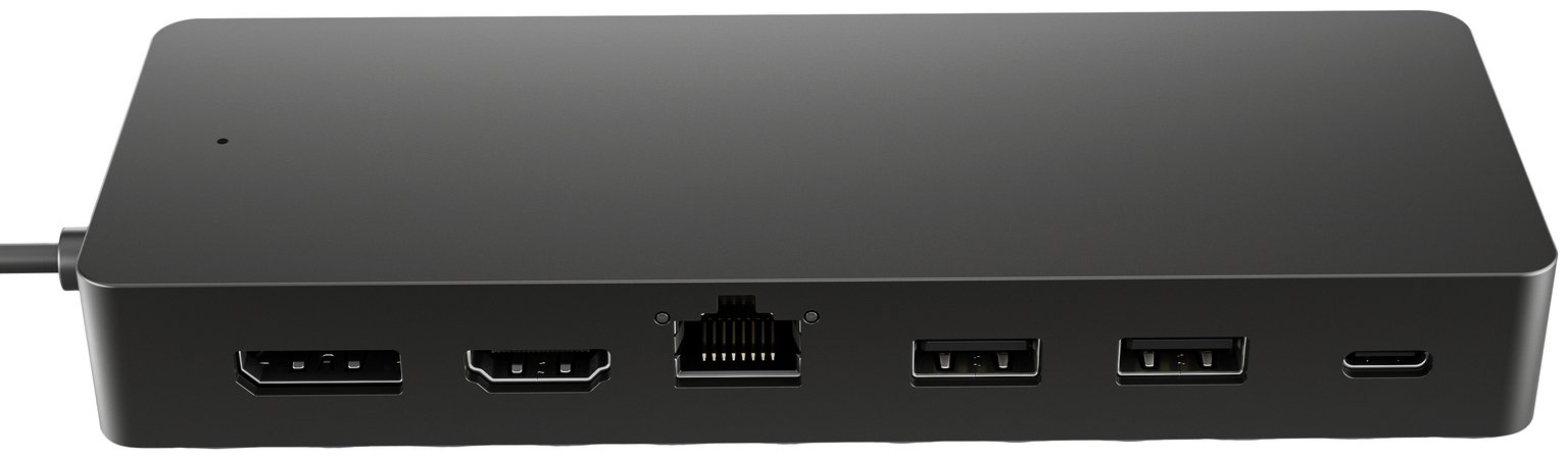 HP Universal USB-C Multiport Hub 50H55UT | USB-C | 2 Monitore (DP, HDMI) | lädt Laptop mit 65 W | Gigabit-LAN | 2× USB-A