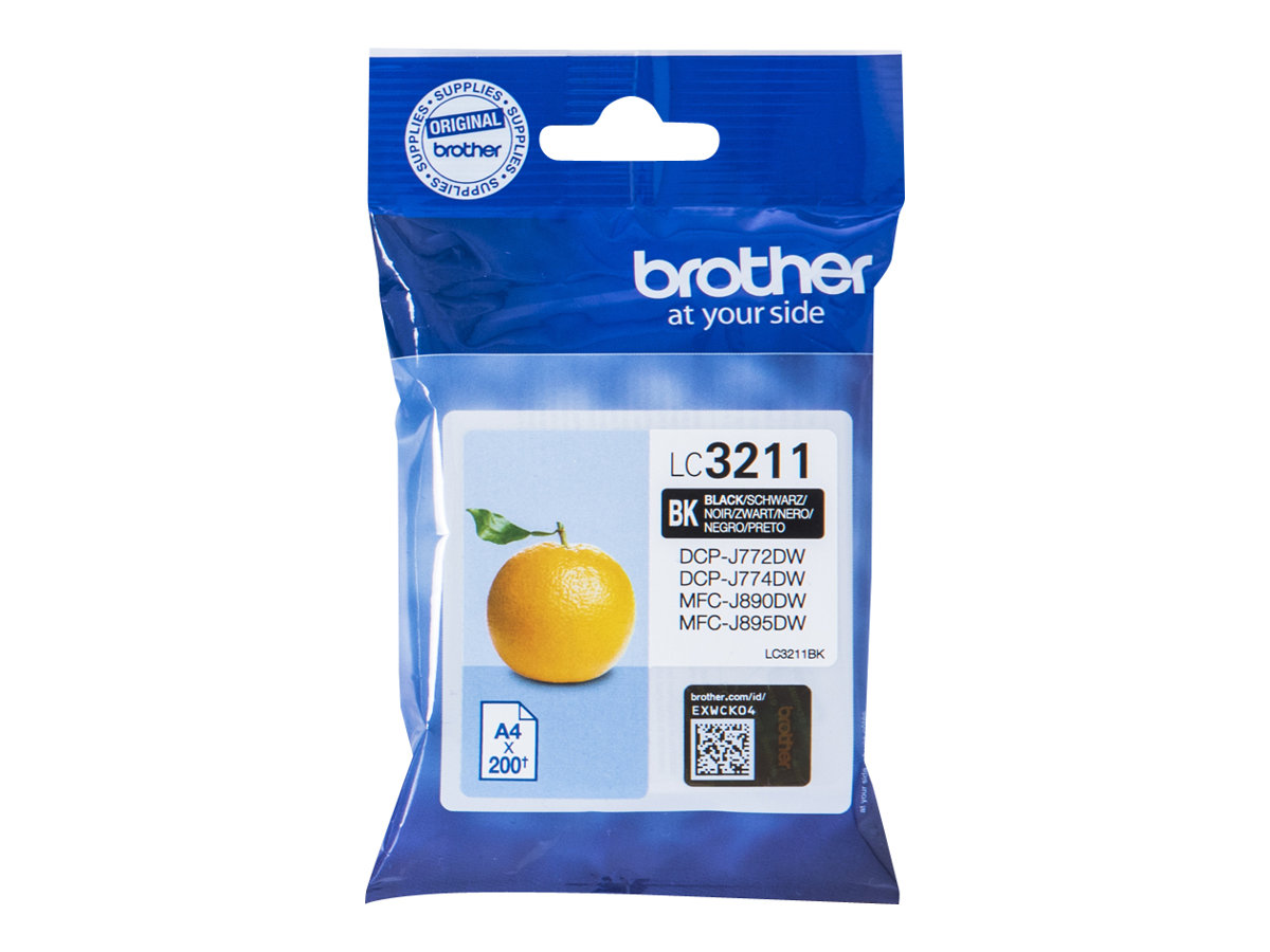 Original Brother LC3211BK Tinte Schwarz