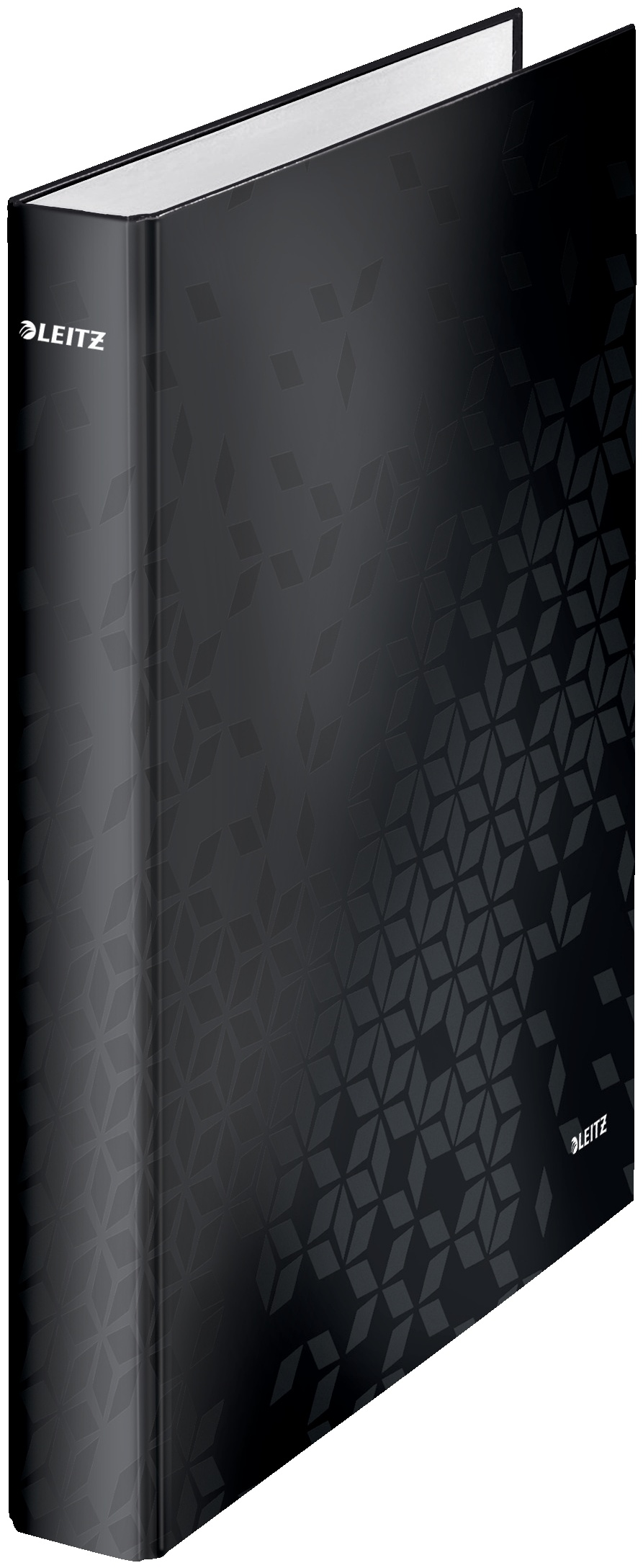 Leitz Ringbuch WOW | DIN A4 | 2 Ringe | 4,0 cm | Schwarz
