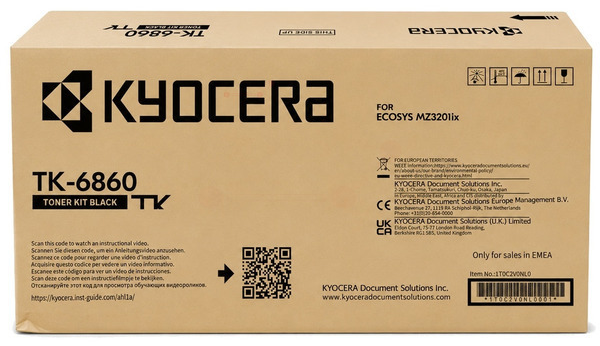 Original Kyocera TK6860 | 1T0C2V0NL0 Toner Schwarz XL