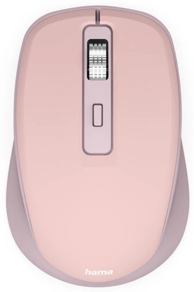 Hama WM-450 Maus | Funk + Bluetooth | 2× AAA-Batterie | 7 Tasten | 1600 dpi | Rechtshänder | Rosa