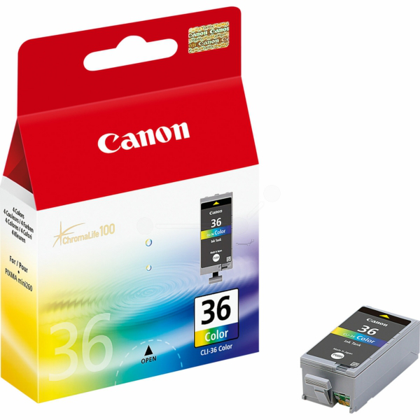 Original Canon 1511B018 | CLI36 Tinte CMY Spar Set