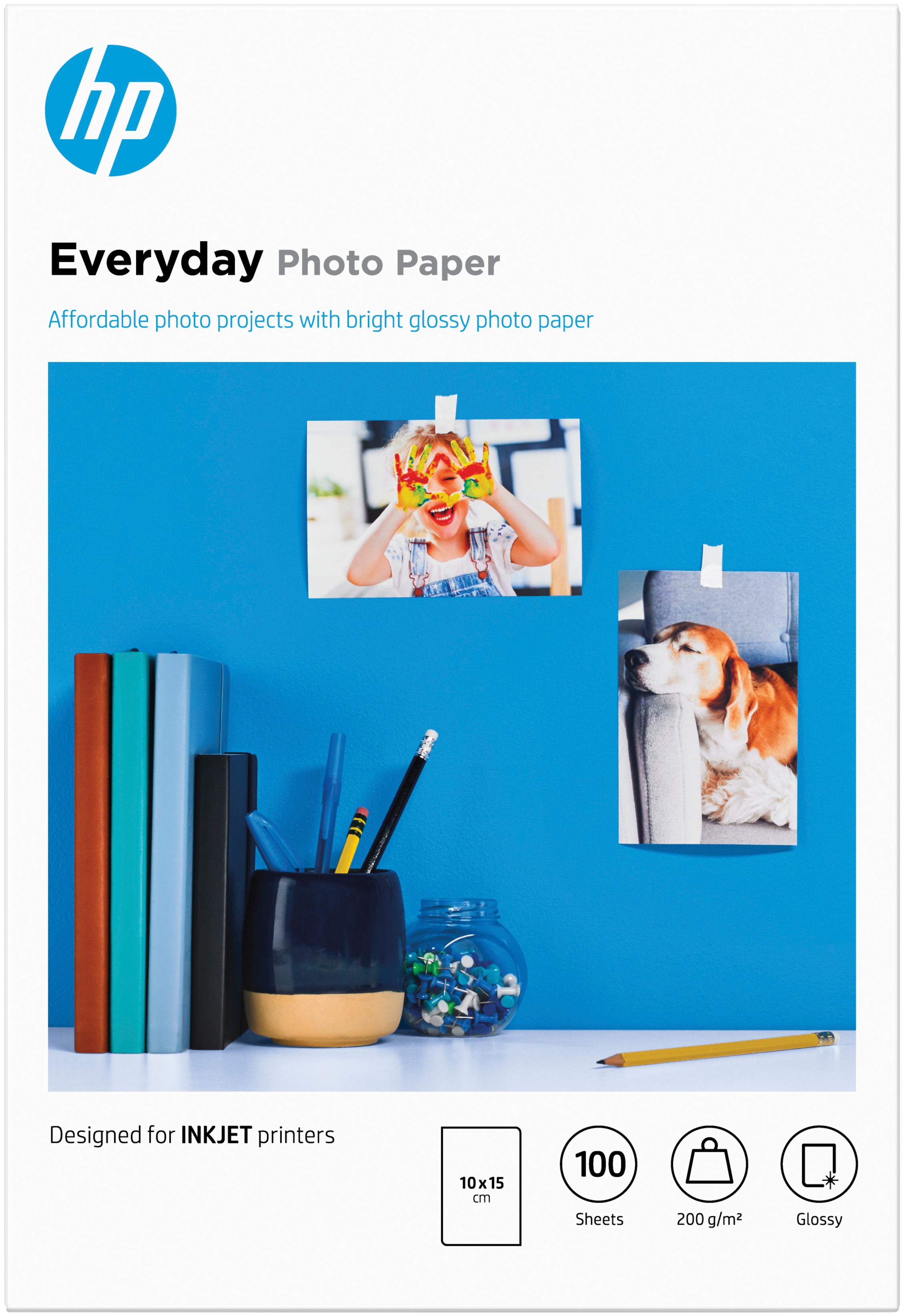 HP Fotopapier CR757A Glänzend | 10x15 cm | 200 g/m² | 100 Blatt