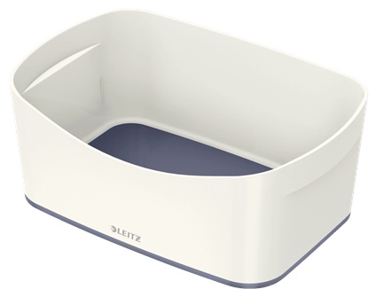 Leitz Aufbewahrungsbox MyBox | 3 l | 24,6 x 16 x 9,8 cm | Perlweiß/Grau