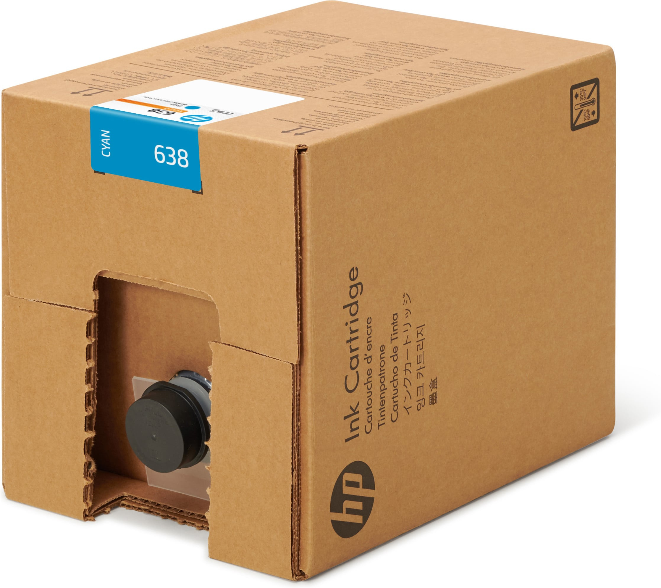 Original HP 638 | 4UV64A Tinte Cyan ( 2020 - 2023 ) 10L