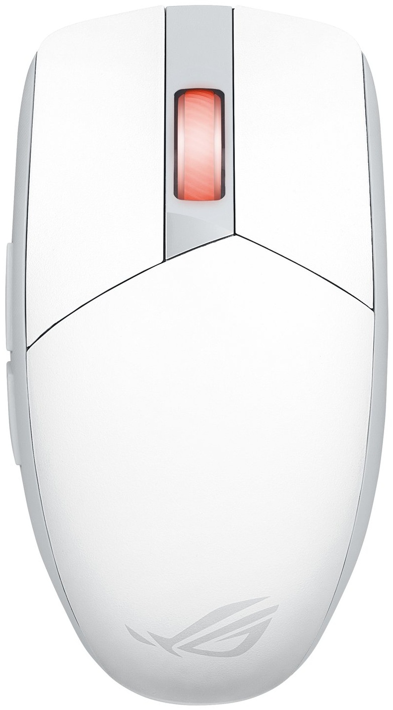 ASUS ROG Strix Impact III Wireless Gaming-Maus | Funk + Bluetooth | 36000 dpi | Beidhändig | Weiß