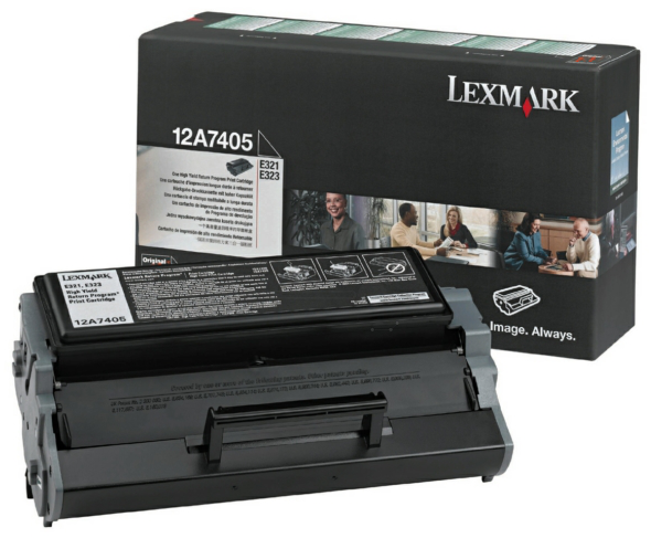 Original Lexmark 12A7405 Toner Schwarz XL