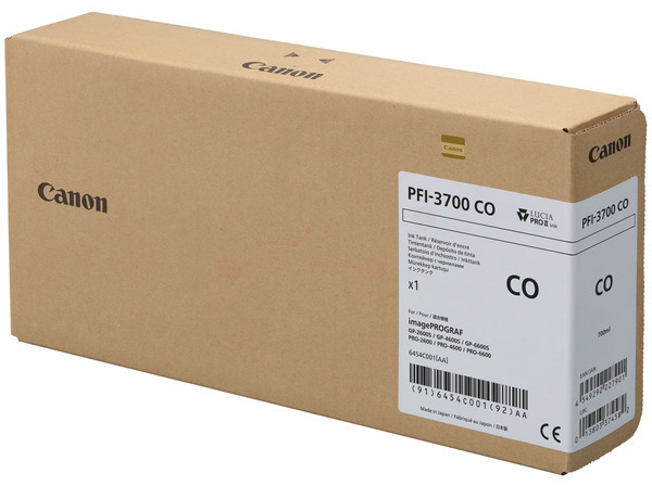 Original Canon PFI3700 CO | 6454C001 Tintenpatrone Glanzoptimierer