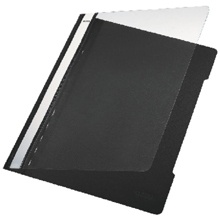 Leitz Schnellhefter 4191 | DIN A4 | PVC | Schwarz | 25er-Pack