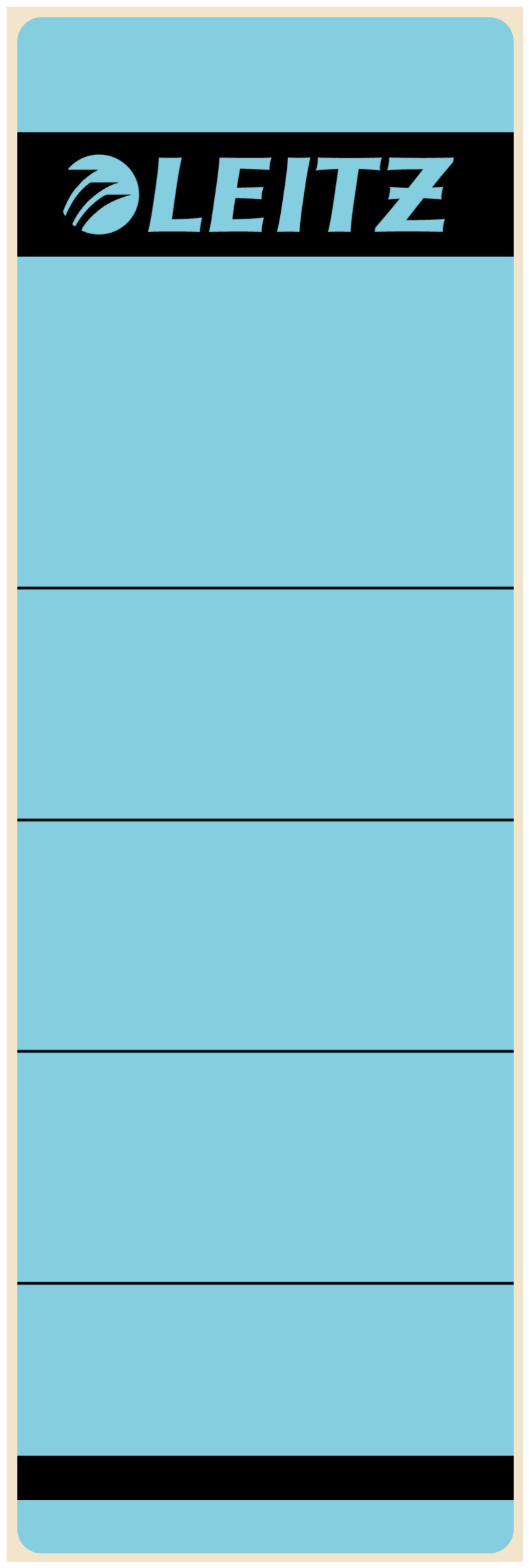 Leitz Ordneretiketten 1642 | Blau | für 8 cm Rücken | 10er-Pack
