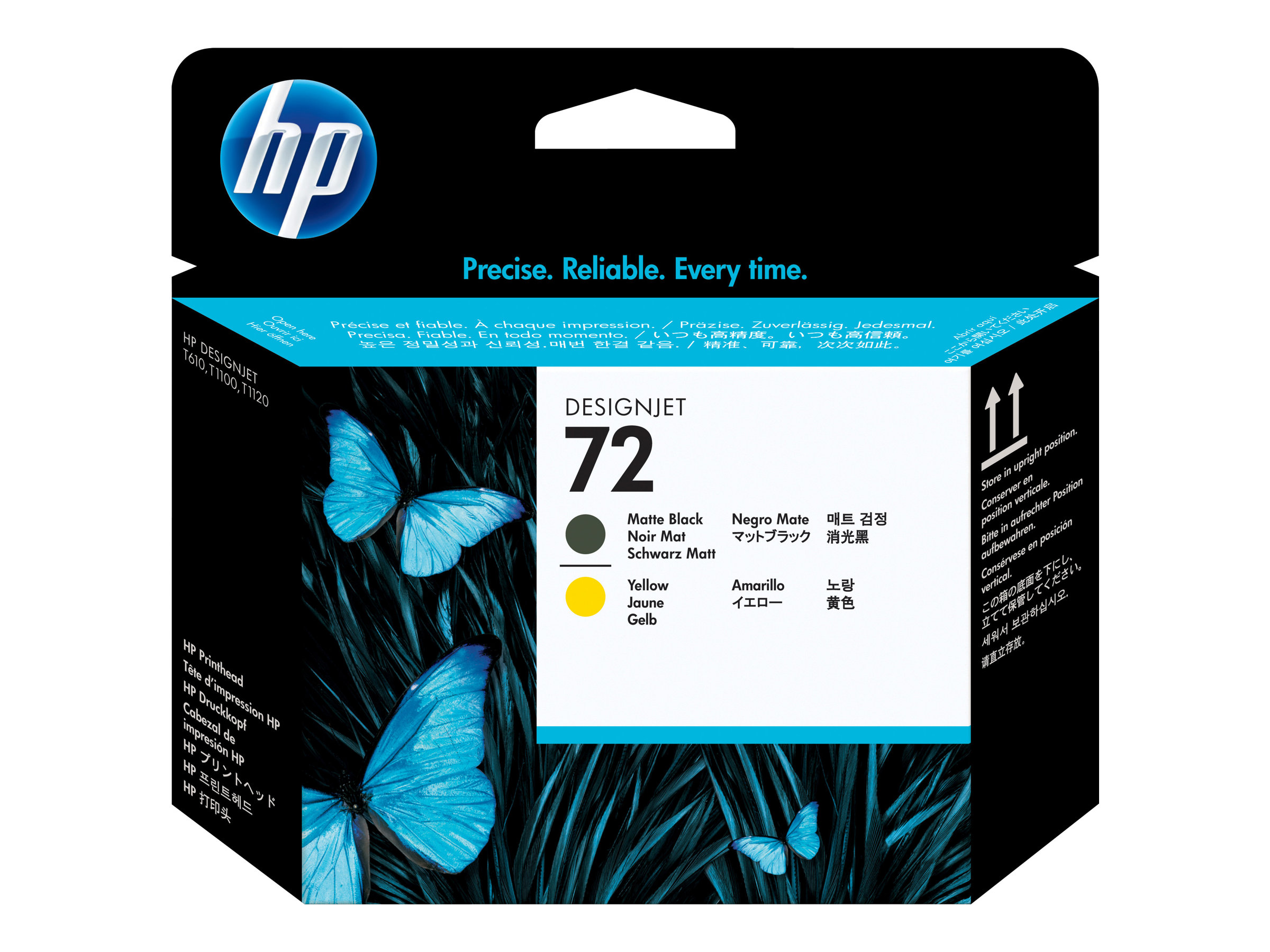 Original HP 72 | C9384A Druckkopf Matt Schwarz & Gelb ( 2025 )