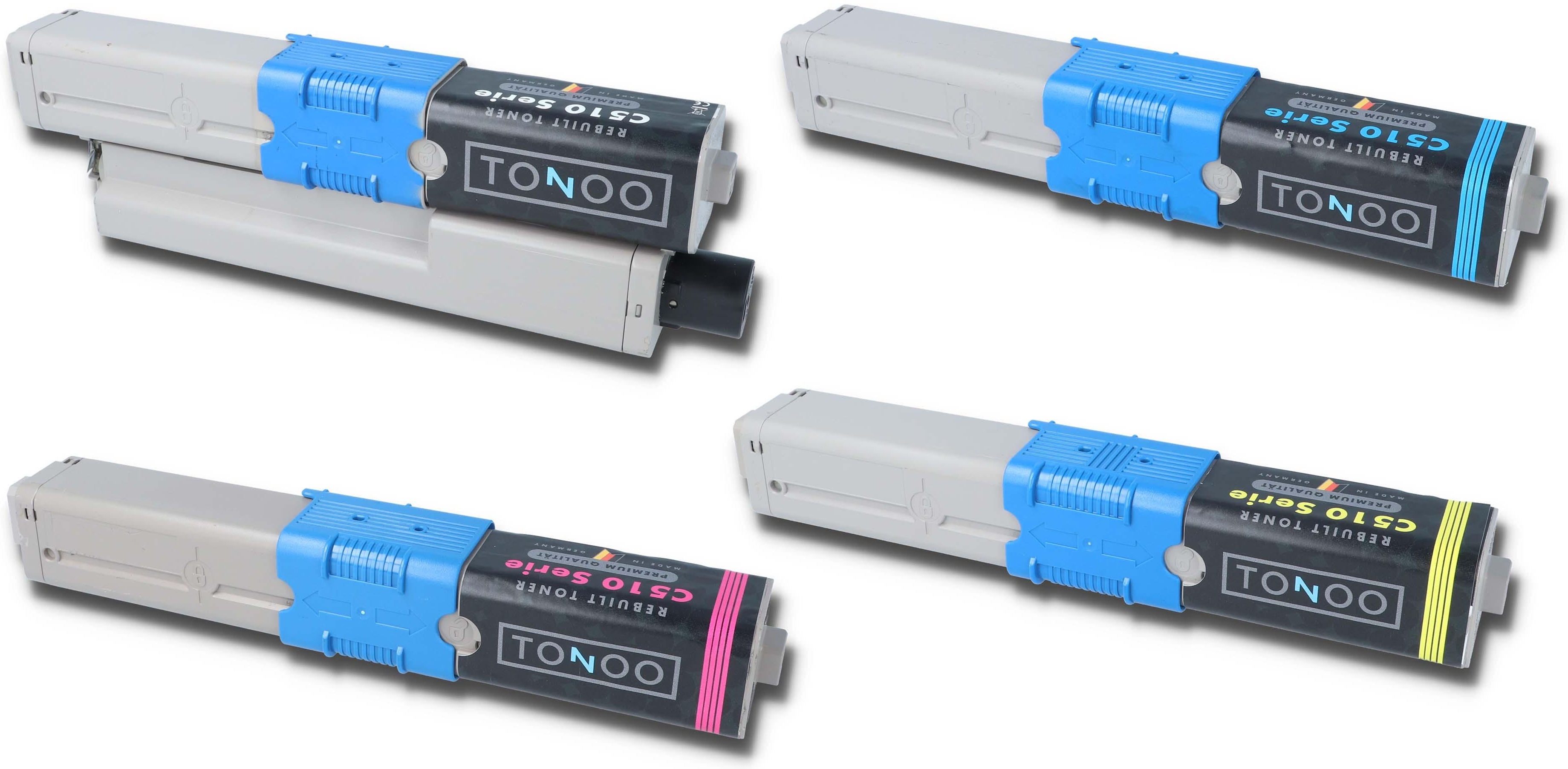 Tonoo® Toner für OKI MC562dn | MC562dnw | C531dn | C511dn | C530dn | MC561dn | C510dn | Set XL