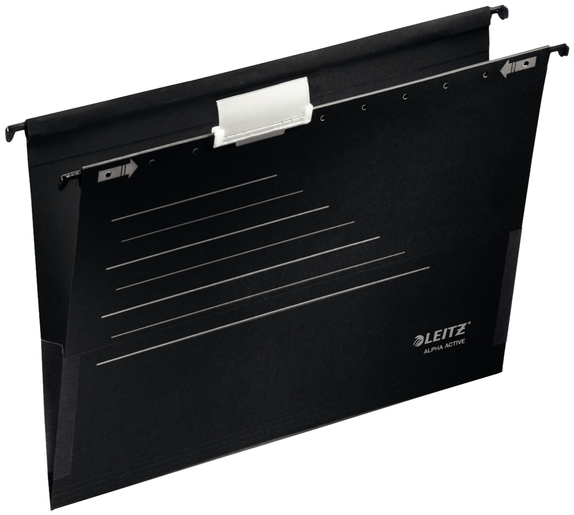 Leitz Hängetasche ALPHA | DIN A4 | Karton | Schwarz | 5er-Pack