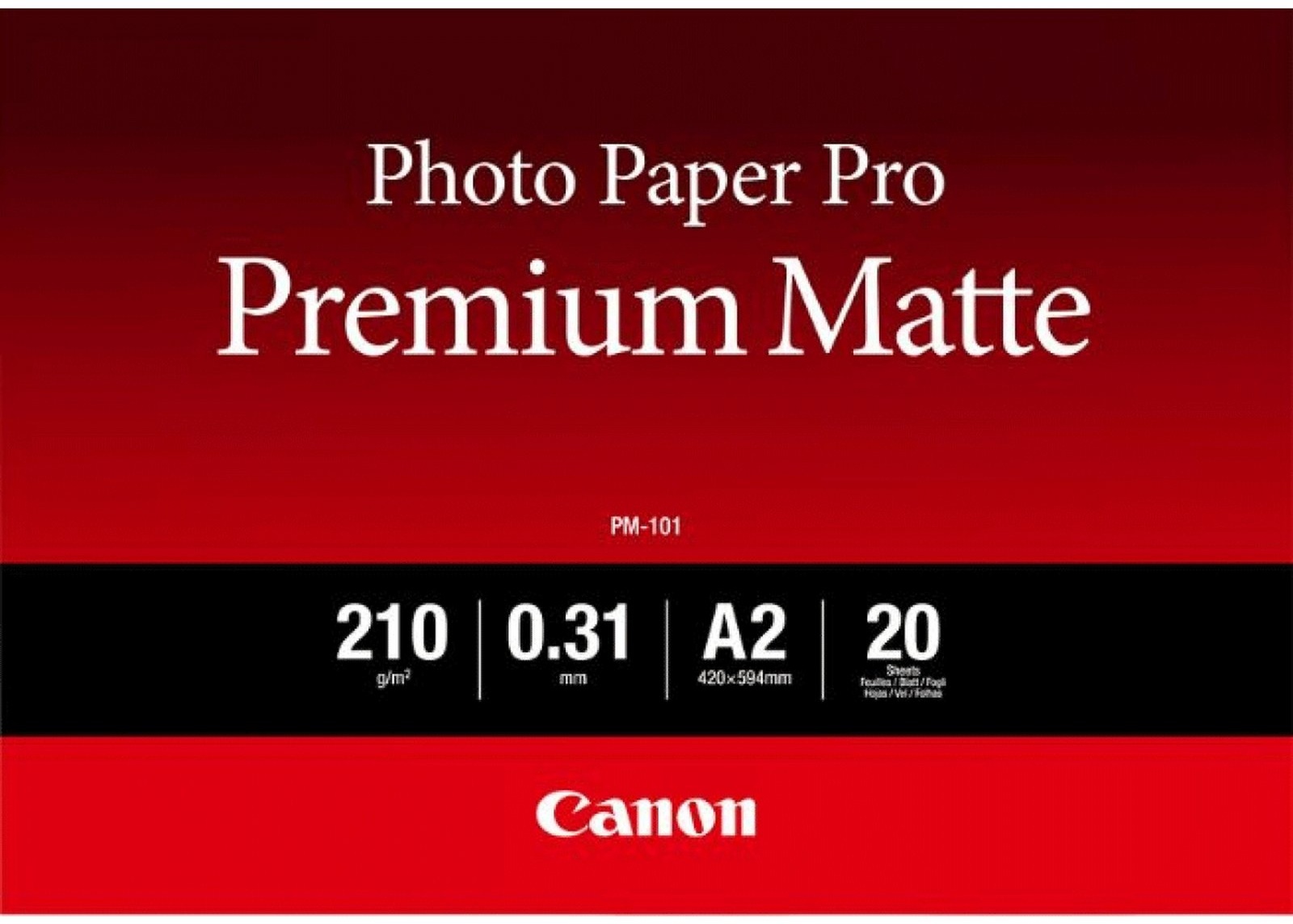 Canon Fotopapier PM-101 Matt | A2 | 210 g/m² | 20 Blatt