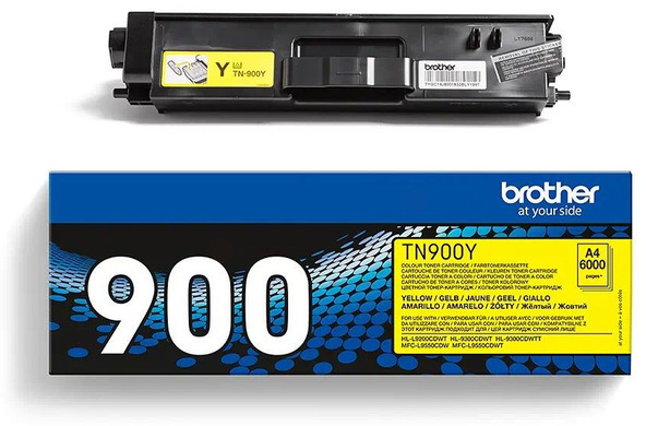 Original Brother TN900Y Toner Gelb ( B-Verpackung )