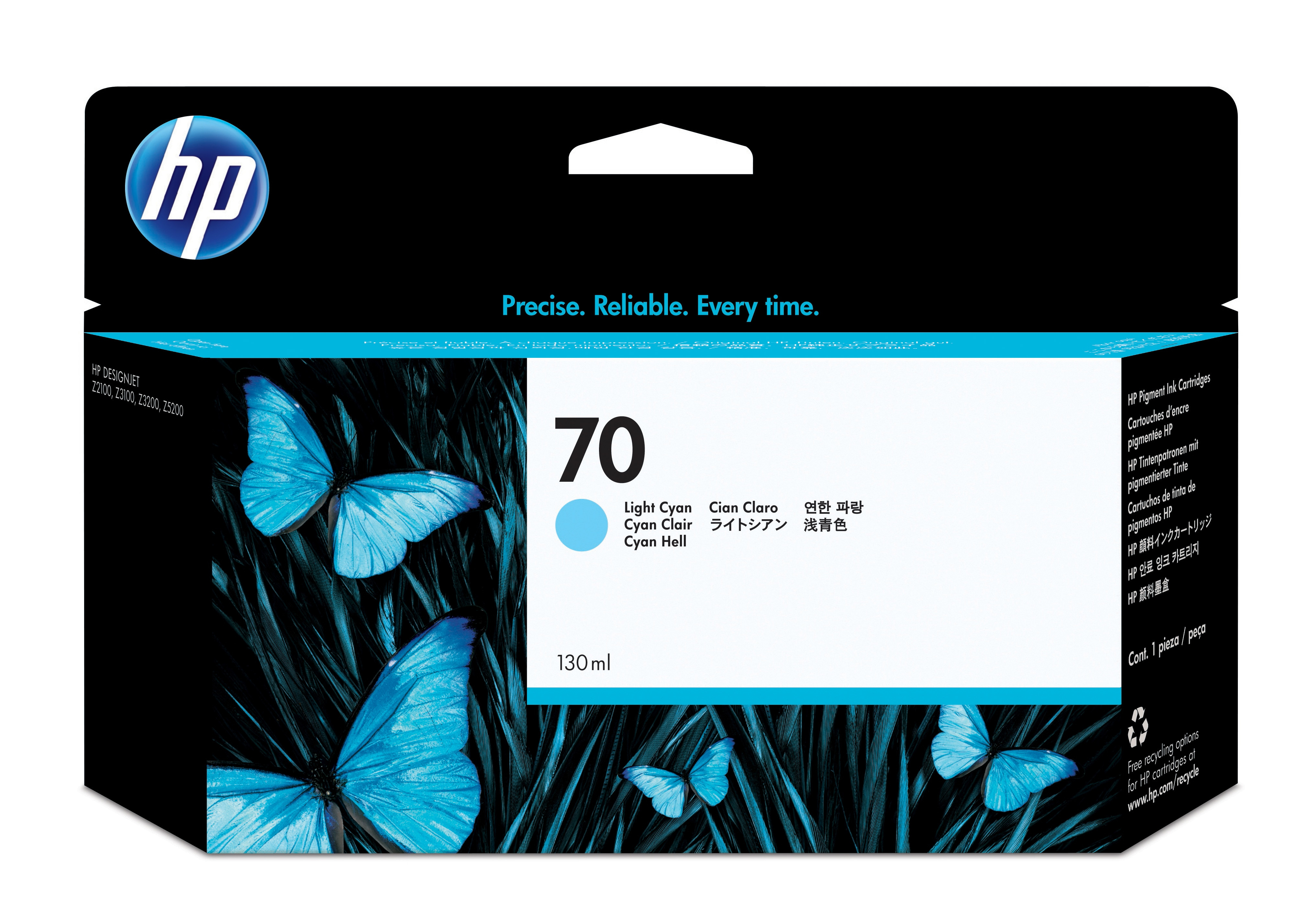 Original HP 70 | C9390A Tinte hell Cyan ( 2023 )