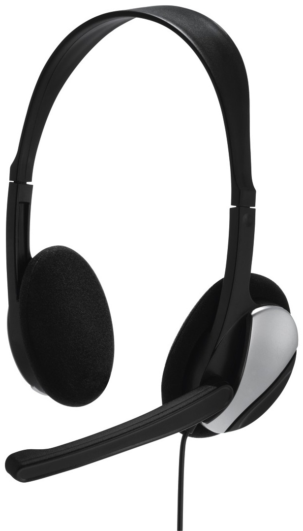 Hama HS-P100 Schwarz/Silber Headset