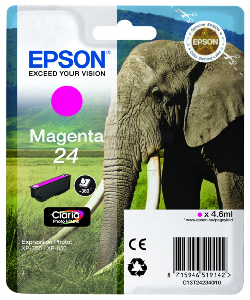 Original Epson 24 | C13T24234012 Tinte Magenta